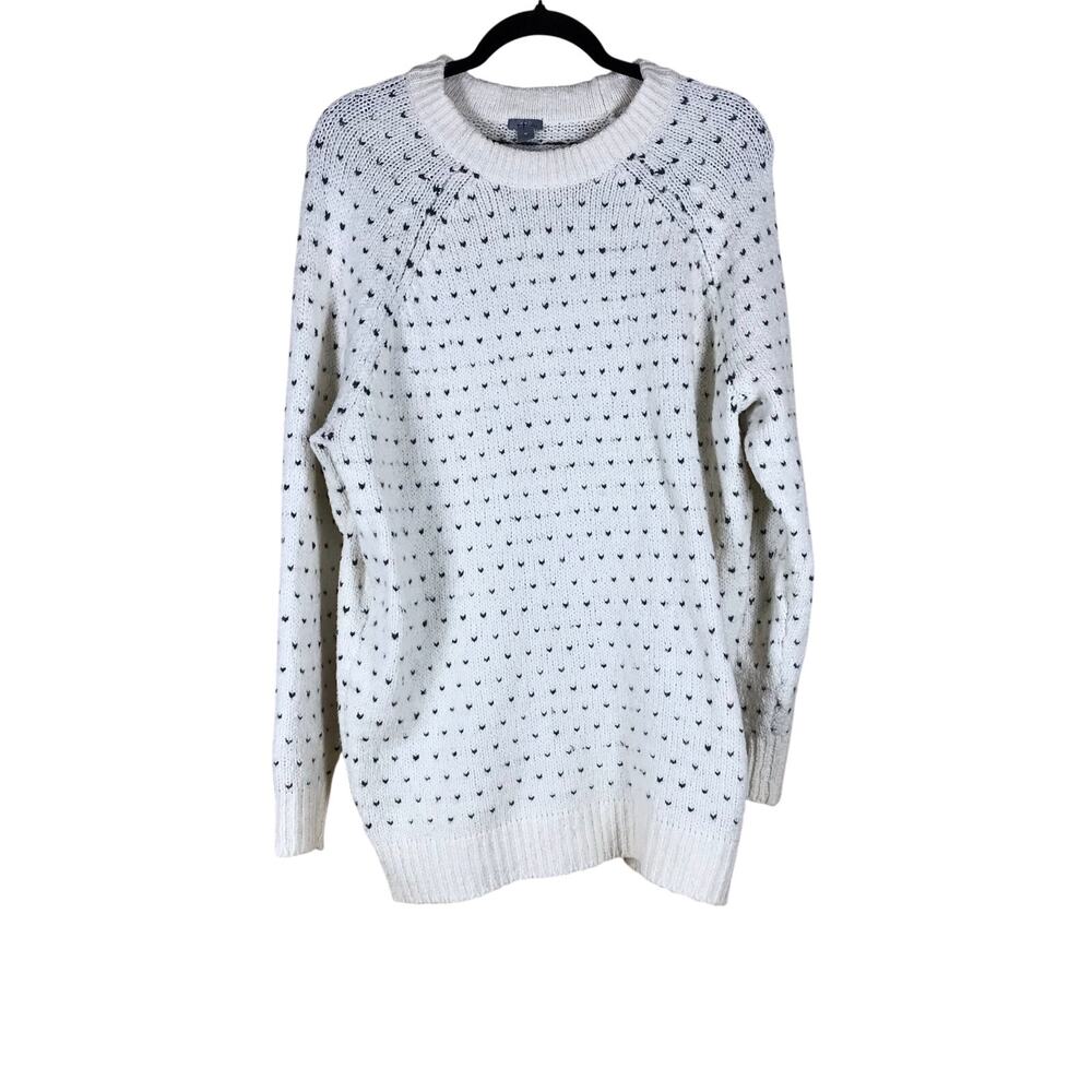 Aerie Sweater Women’s Size Medium White Knit Pullover Crew Neck Casual